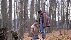 Cute Outdoor Bareback With Submissive Homo Thumb