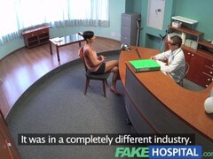 FakeHospital Dirty doctor gets his cock deep inside a sexy busty ex porn star during job interview Thumb