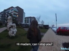 Public Agent Sexy shy Russian babe fucked by a stranger Thumb