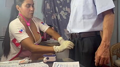 doctor threesome, she takes out the semen from her patient'_s stepbrother and masturbates her cute hot and slutty busty and big ass patient Thumb
