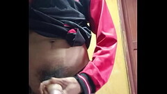 a big cock- boy masturbating in his bed Thumb