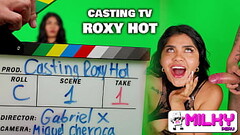 Two cocks in Roxy Hot'_s mouth and pussy Thumb