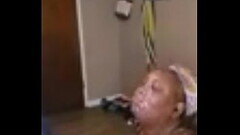 A fan cumming all over Mystic lips face Thumb