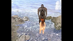 beach babe can'_t resist old black muscle bull'_s monster cock Thumb