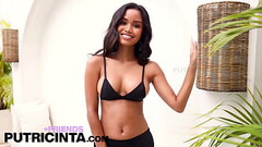 Horny Slut Putri Cinta Stripping on Poolside Showing Her Hot body Thumb