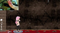 The game makes my Handy react according to the sex scenes, 2nd part I improve, I cum on my feet Thumb