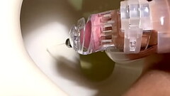 Peeing with sounding chastity Thumb