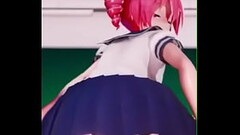 Kasane Teto se masturba con un dildo de juguete Thumb