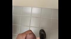 Stroking in a public stall 10 Thumb