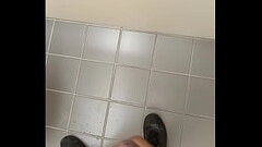 Stroking in a public stall 8 Thumb