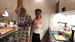 Braless Hot Tight Pussy Sexy College Girls House Party in Thongs Thumb