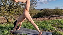 Naked yoga outdoor Thumb