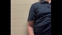 Having fun at Work in Public Bathroom Thumb