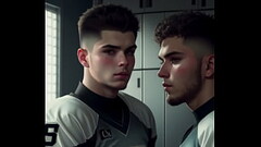 Two football players suck and jerk off after game (audio) Thumb