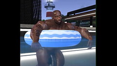 Harrison'_s relaxing day off ends with a cumshot Thumb