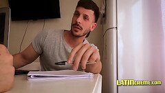 Dropped A Pen &amp_ Sucked His Cock - LatinCreme Thumb