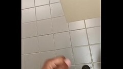 Stroking in the library bathroom 5 Thumb