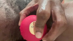 Horny slut masturbating in the shower Thumb